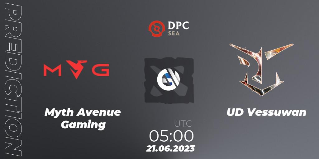 Myth Avenue Gaming - UD Vessuwan: ennuste. 21.06.23, Dota 2, DPC 2023 Tour 3: SEA Division II (Lower)