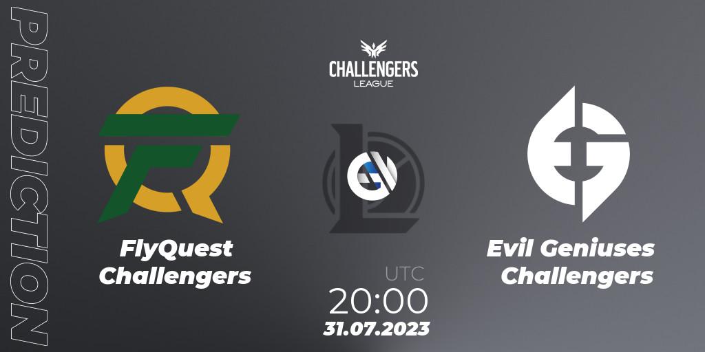 FlyQuest Challengers - Evil Geniuses Challengers: ennuste. 31.07.23, LoL, North American Challengers League 2023 Summer - Playoffs