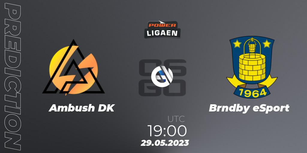 Ambush - Brøndby eSport: ennuste. 29.05.2023 at 19:00, Counter-Strike (CS2), Dust2.dk Ligaen Season 23