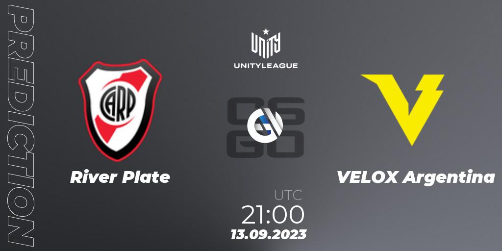 River Plate - VELOX Argentina: ennuste. 13.09.2023 at 21:00, Counter-Strike (CS2), LVP Unity League Argentina 2023