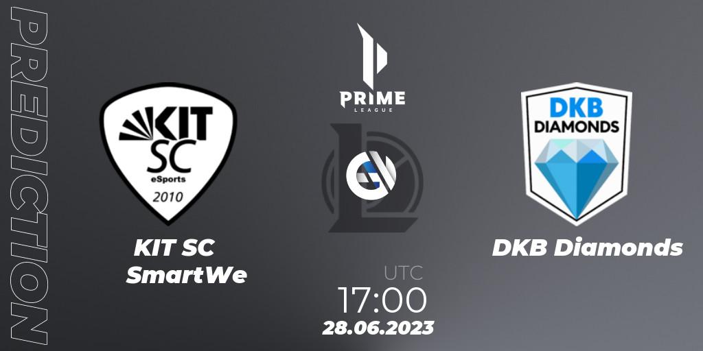 KIT SC SmartWe - DKB Diamonds: ennuste. 28.06.2023 at 17:00, LoL, Prime League 2nd Division Summer 2023