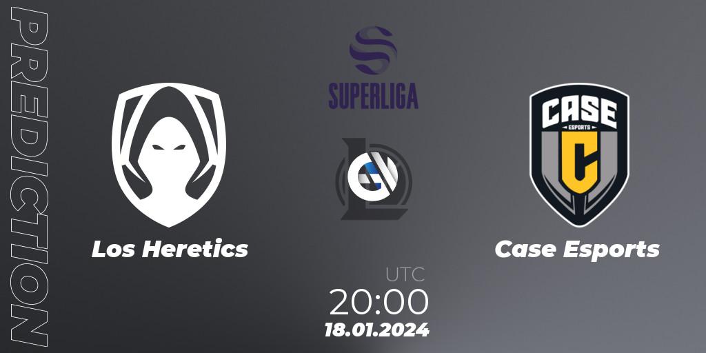 Los Heretics - Case Esports: ennuste. 18.01.2024 at 20:00, LoL, Superliga Spring 2024 - Group Stage