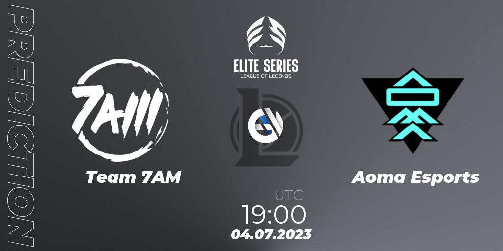 Team 7AM - Aoma Esports: ennuste. 04.07.2023 at 19:00, LoL, Elite Series Summer 2023