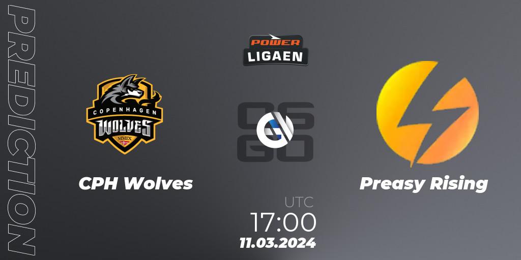 CPH Wolves - Preasy Rising: ennuste. 11.03.2024 at 17:00, Counter-Strike (CS2), Dust2.dk Ligaen Season 25