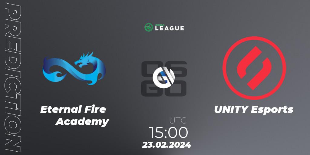 Eternal Fire Academy - UNITY Esports: ennuste. 23.02.24, CS2 (CS:GO), ESEA Season 48: Advanced Division - Europe