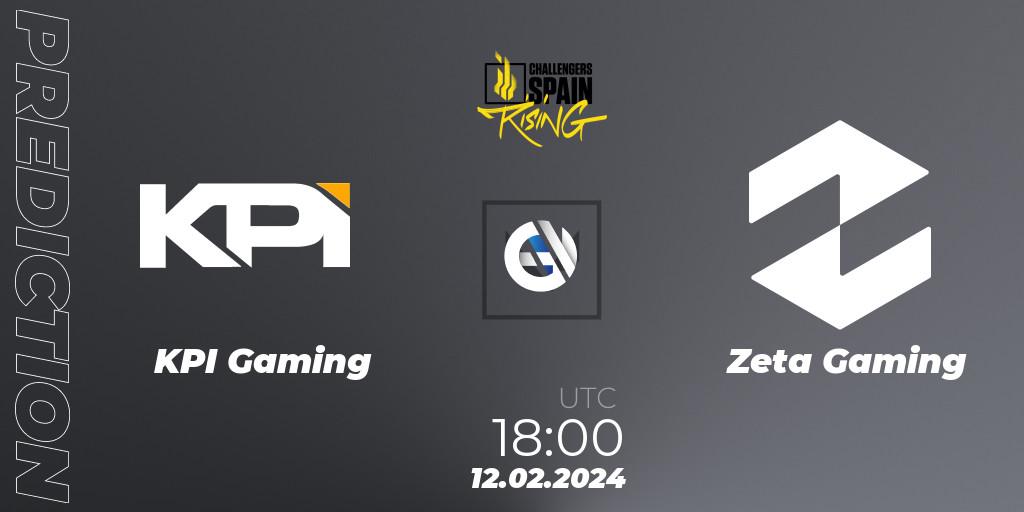 KPI Gaming - Zeta Gaming: ennuste. 12.02.24, VALORANT, VALORANT Challengers 2024 Spain: Rising Split 1