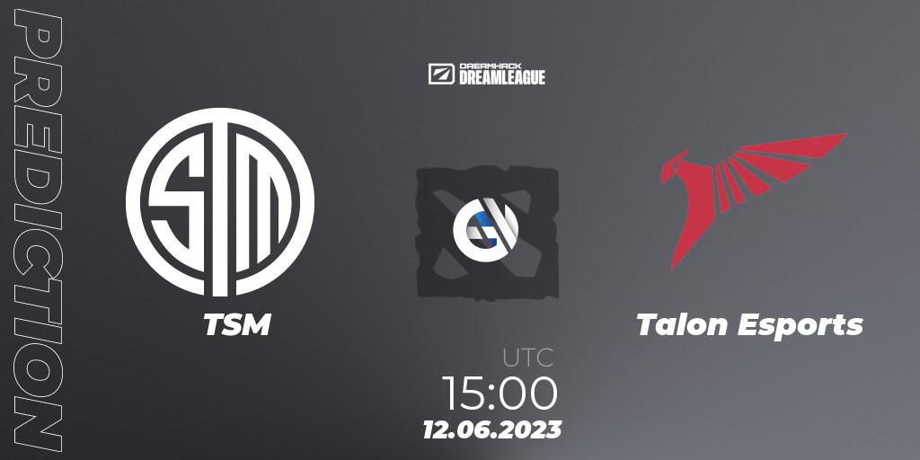 TSM - Talon Esports: ennuste. 12.06.23, Dota 2, DreamLeague Season 20 - Group Stage 1