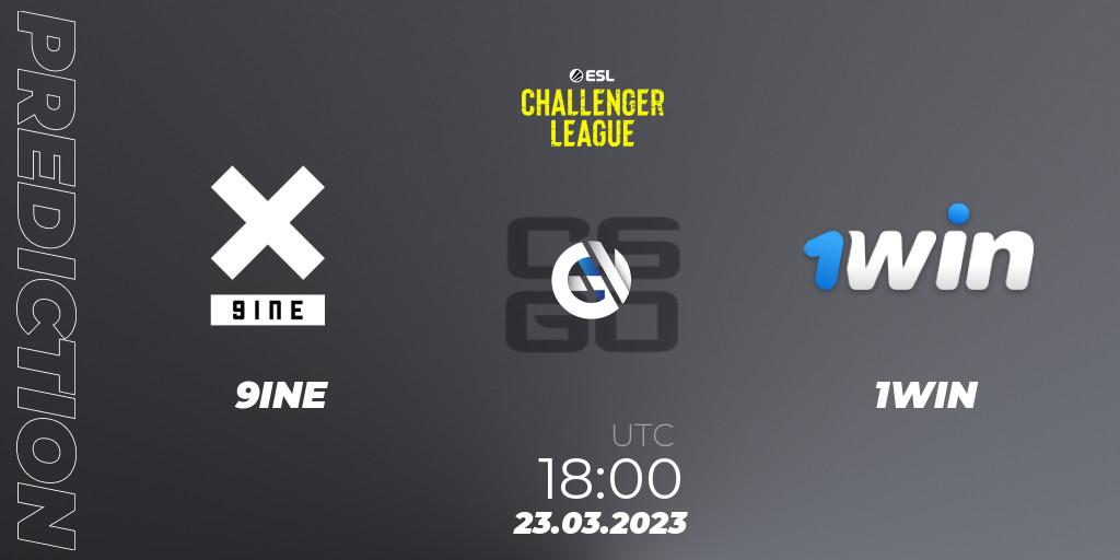 9INE - 1WIN: ennuste. 24.03.23, CS2 (CS:GO), ESL Challenger League Season 44: Europe