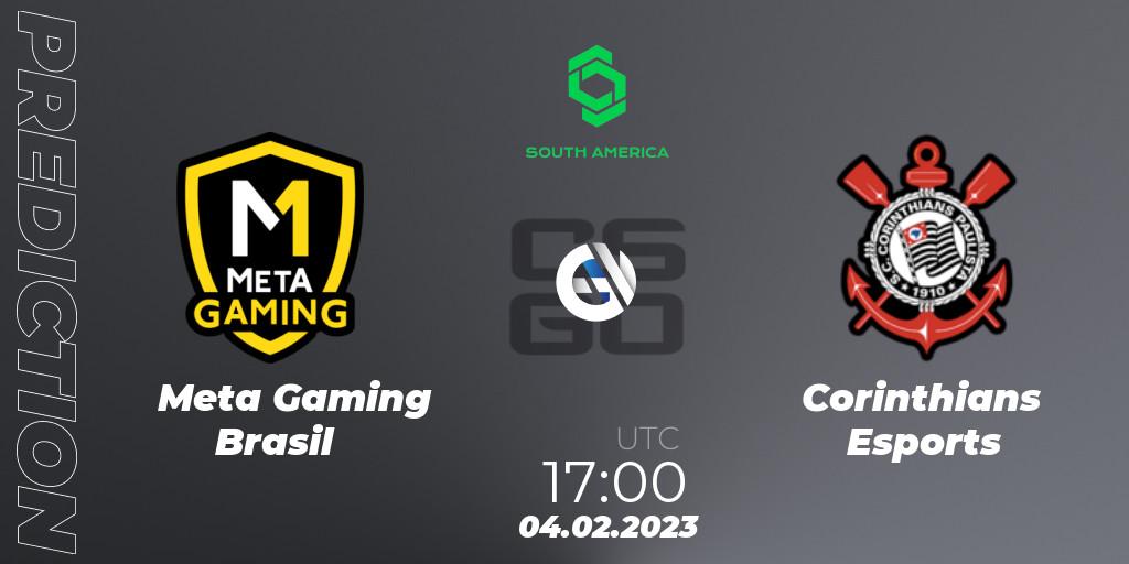 Meta Gaming Brasil - Corinthians Esports: ennuste. 04.02.23, CS2 (CS:GO), CCT South America Series #4