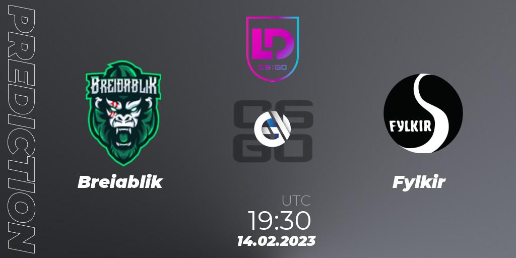 Breiðablik - Fylkir: ennuste. 14.02.2023 at 19:30, Counter-Strike (CS2), Icelandic Esports League Season 7