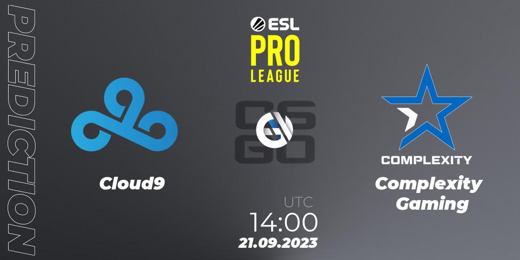 Cloud9 - Complexity Gaming: ennuste. 21.09.2023 at 14:00, Counter-Strike (CS2), ESL Pro League Season 18