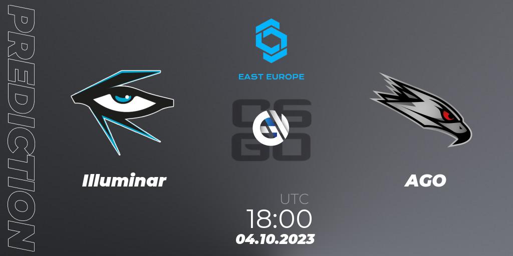 Illuminar - AGO: ennuste. 04.10.2023 at 18:55, Counter-Strike (CS2), CCT East Europe Series #3: Closed Qualifier