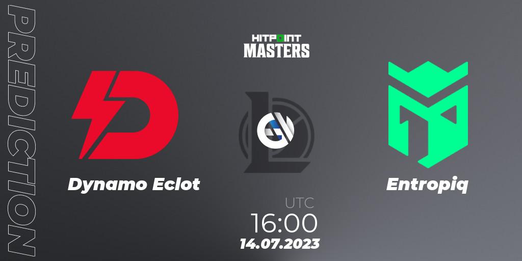 Dynamo Eclot - Entropiq: ennuste. 14.07.2023 at 16:00, LoL, Hitpoint Masters Summer 2023 - Group Stage