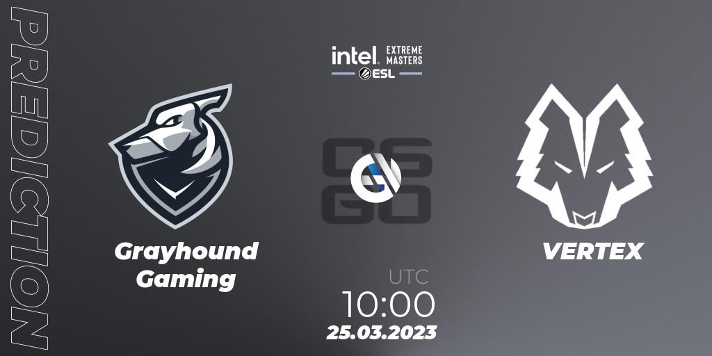 Grayhound Gaming - VERTEX: ennuste. 25.03.23, CS2 (CS:GO), IEM Dallas 2023 Oceania Closed Qualifier