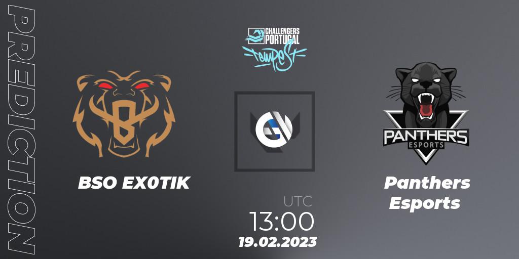 BSO EX0TIK - Panthers Esports: ennuste. 19.02.23, VALORANT, VALORANT Challengers 2023 Portugal: Tempest Split 1