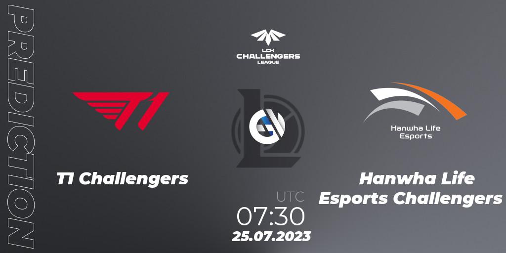 T1 Challengers - Hanwha Life Esports Challengers: ennuste. 25.07.23, LoL, LCK Challengers League 2023 Summer - Group Stage