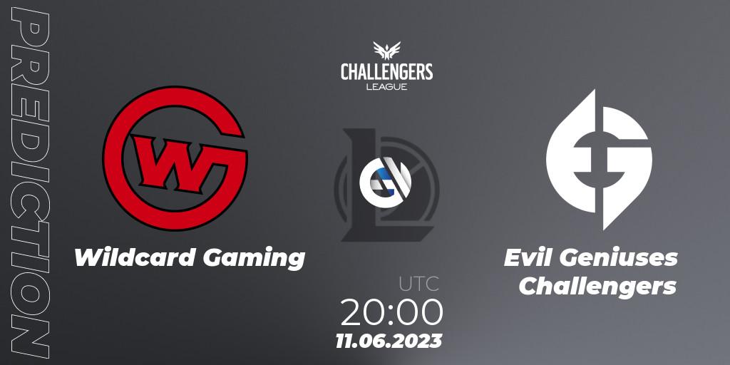 Wildcard Gaming - Evil Geniuses Challengers: ennuste. 11.06.2023 at 20:00, LoL, North American Challengers League 2023 Summer - Group Stage