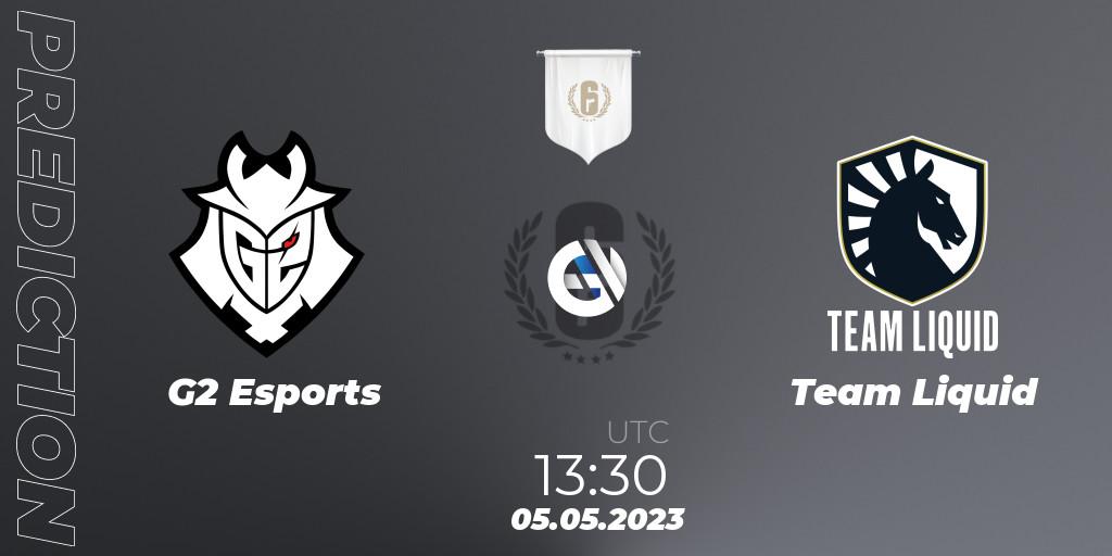 G2 Esports - Team Liquid: ennuste. 05.05.2023 at 17:00, Rainbow Six, BLAST R6 Major Copenhagen 2023 Playoffs
