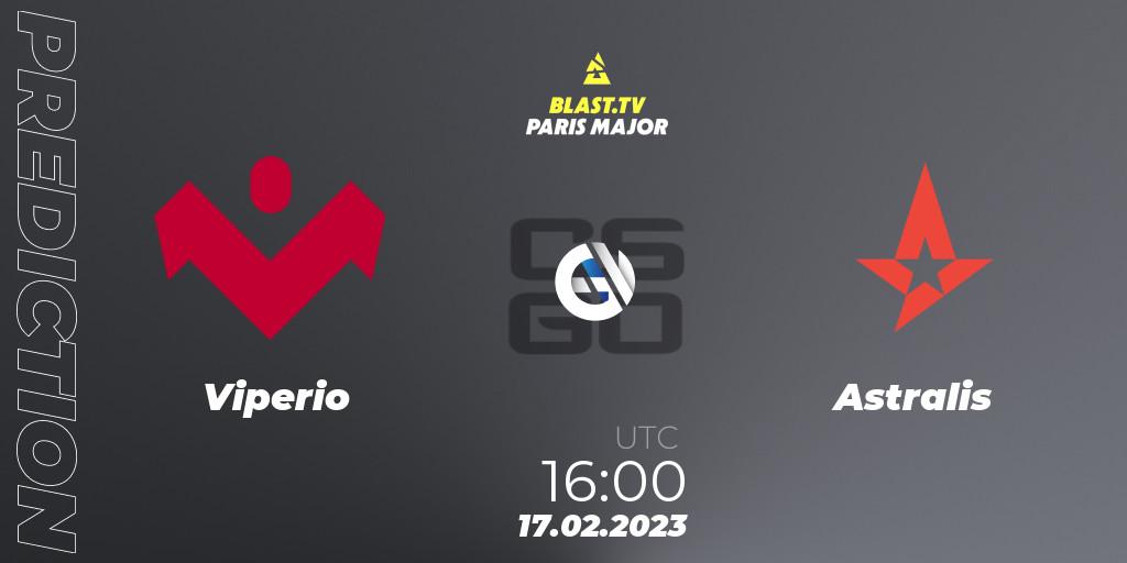 Viperio - Astralis: ennuste. 17.02.2023 at 16:00, Counter-Strike (CS2), BLAST.tv Paris Major 2023 Europe RMR Closed Qualifier A