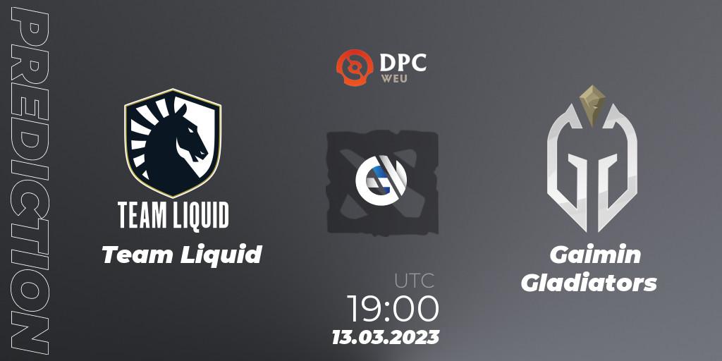 Team Liquid - Gaimin Gladiators: ennuste. 13.03.23, Dota 2, DPC 2023 Tour 2: WEU Division I (Upper)