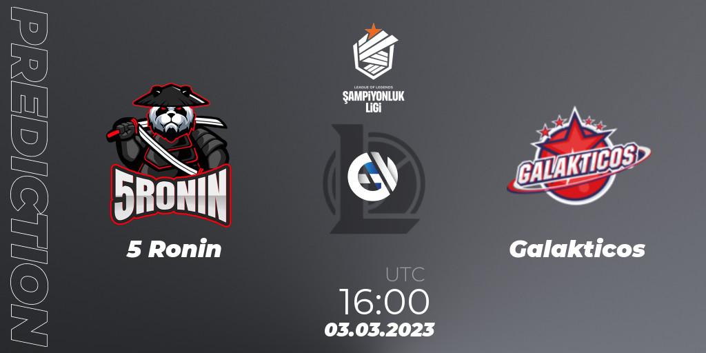 5 Ronin - Galakticos: ennuste. 03.03.2023 at 16:00, LoL, TCL Winter 2023 - Group Stage