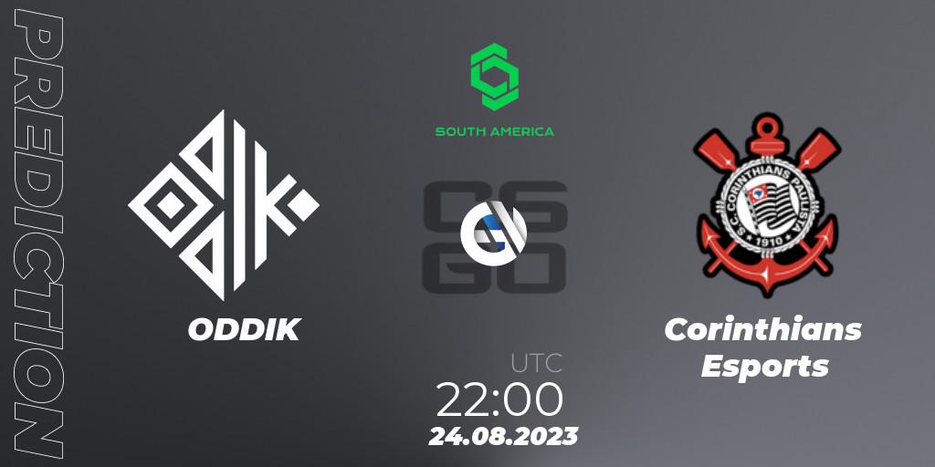 ODDIK - Corinthians Esports: ennuste. 24.08.2023 at 22:00, Counter-Strike (CS2), CCT South America Series #10