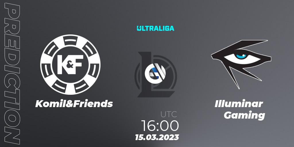 Komil&Friends - Illuminar Gaming: ennuste. 08.03.2023 at 16:00, LoL, Ultraliga Season 9 - Group Stage