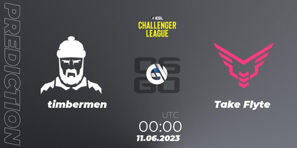 timbermen - Take Flyte: ennuste. 11.06.23, CS2 (CS:GO), ESL Challenger League Season 45 Relegation: North America