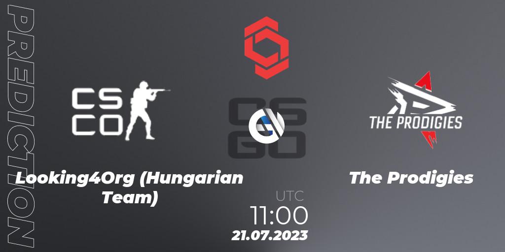 Looking4Org (Hungarian Team) - The Prodigies: ennuste. 21.07.2023 at 11:00, Counter-Strike (CS2), CCT Central Europe Series #7: Closed Qualifier