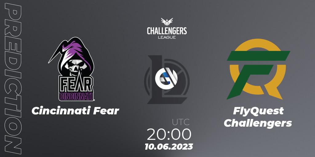 Cincinnati Fear - FlyQuest Challengers: ennuste. 10.06.2023 at 20:00, LoL, North American Challengers League 2023 Summer - Group Stage