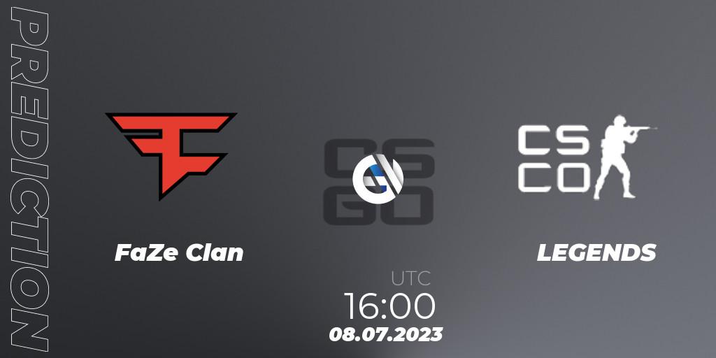FaZe Clan - LEGENDS: ennuste. 08.07.2023 at 16:00, Counter-Strike (CS2), SteelSeries CS2 Legends vs Champions 2023