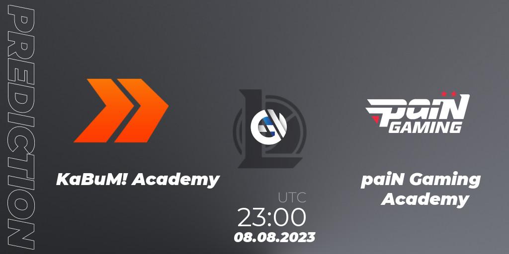 KaBuM! Academy - paiN Gaming Academy: ennuste. 26.07.2023 at 19:00, LoL, CBLOL Academy Split 2 2023 - Group Stage