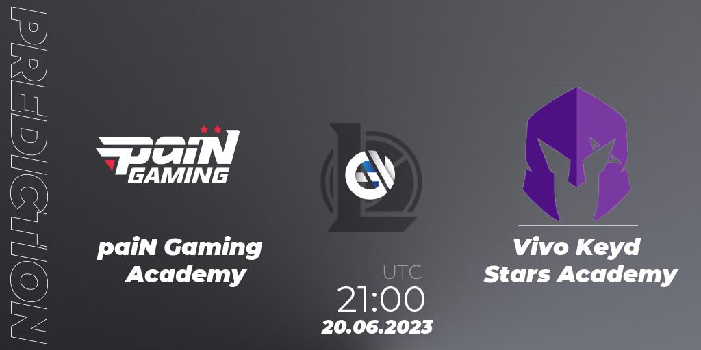 paiN Gaming Academy - Vivo Keyd Stars Academy: ennuste. 20.06.2023 at 21:00, LoL, CBLOL Academy Split 2 2023 - Group Stage
