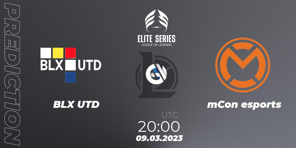 BLX UTD - mCon esports: ennuste. 09.03.2023 at 20:00, LoL, Elite Series Spring 2023 - Group Stage