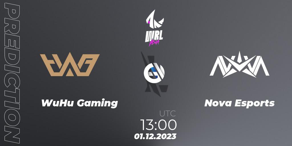 WuHu Gaming - Nova Esports: ennuste. 01.12.23, Wild Rift, WRL Asia 2023 - Season 2 - Regular Season
