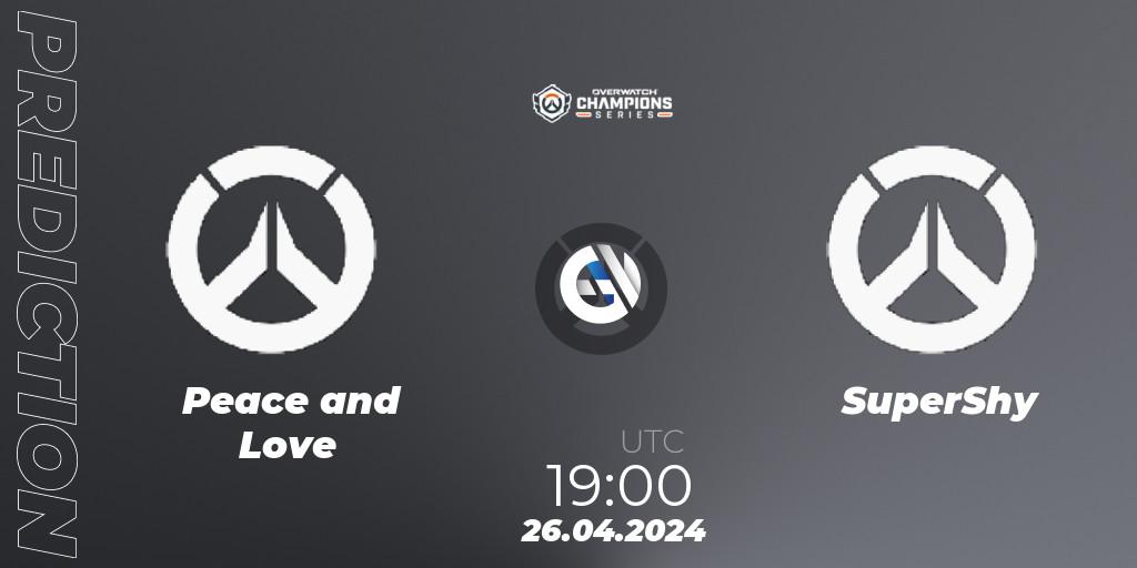 Peace and Love - SuperShy: ennuste. 26.04.2024 at 19:00, Overwatch, Overwatch Champions Series 2024 - EMEA Stage 2 Main Event