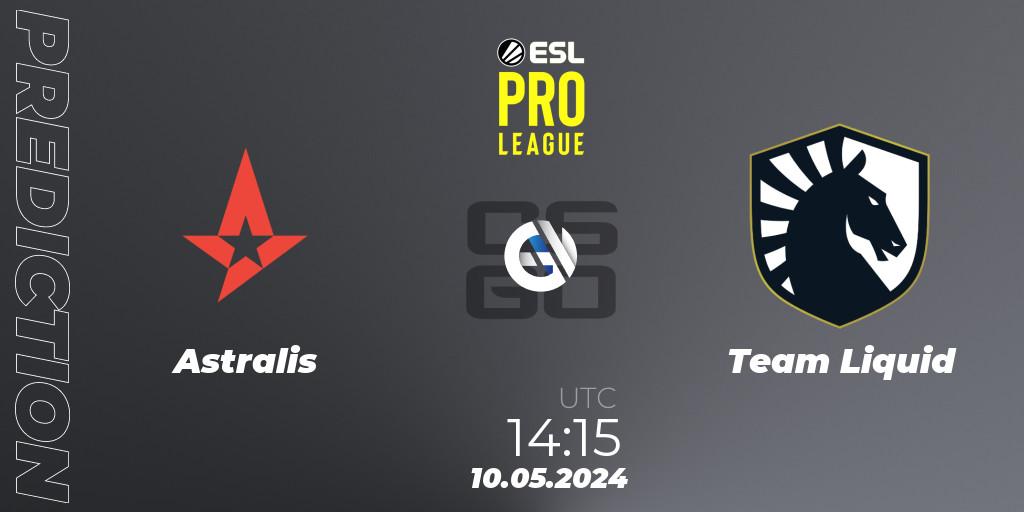 Astralis - Team Liquid: ennuste. 10.05.2024 at 14:20, Counter-Strike (CS2), ESL Pro League Season 19