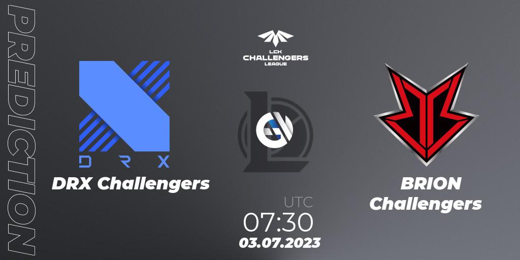 DRX Challengers - BRION Challengers: ennuste. 03.07.23, LoL, LCK Challengers League 2023 Summer - Group Stage