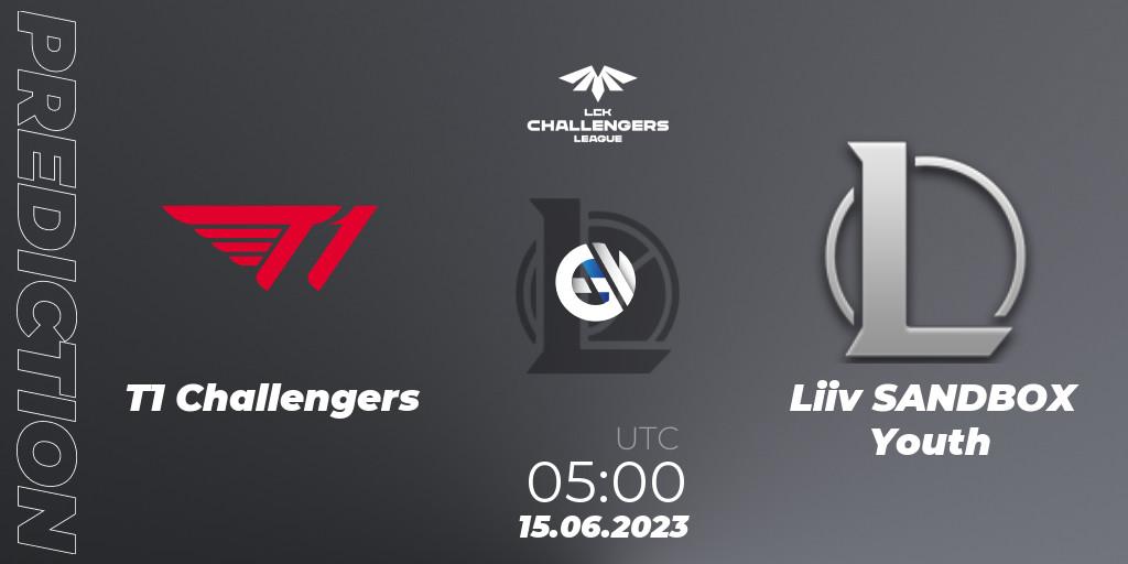 T1 Challengers - Liiv SANDBOX Youth: ennuste. 15.06.23, LoL, LCK Challengers League 2023 Summer - Group Stage