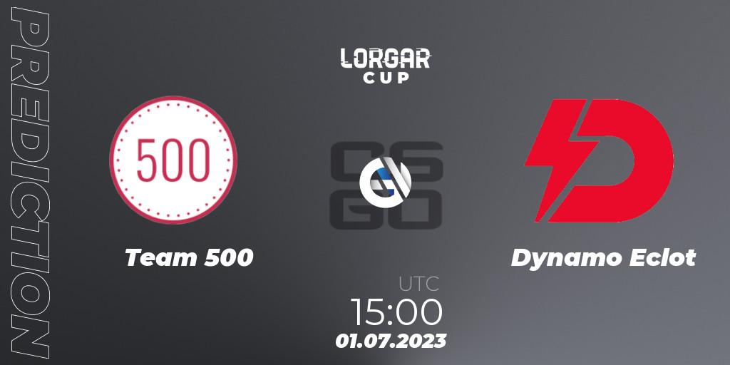 Team 500 - Dynamo Eclot: ennuste. 01.07.2023 at 15:00, Counter-Strike (CS2), Lorgar Cup