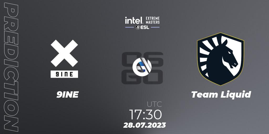 9INE - Team Liquid: ennuste. 28.07.2023 at 14:00, Counter-Strike (CS2), IEM Cologne 2023 - Play-In