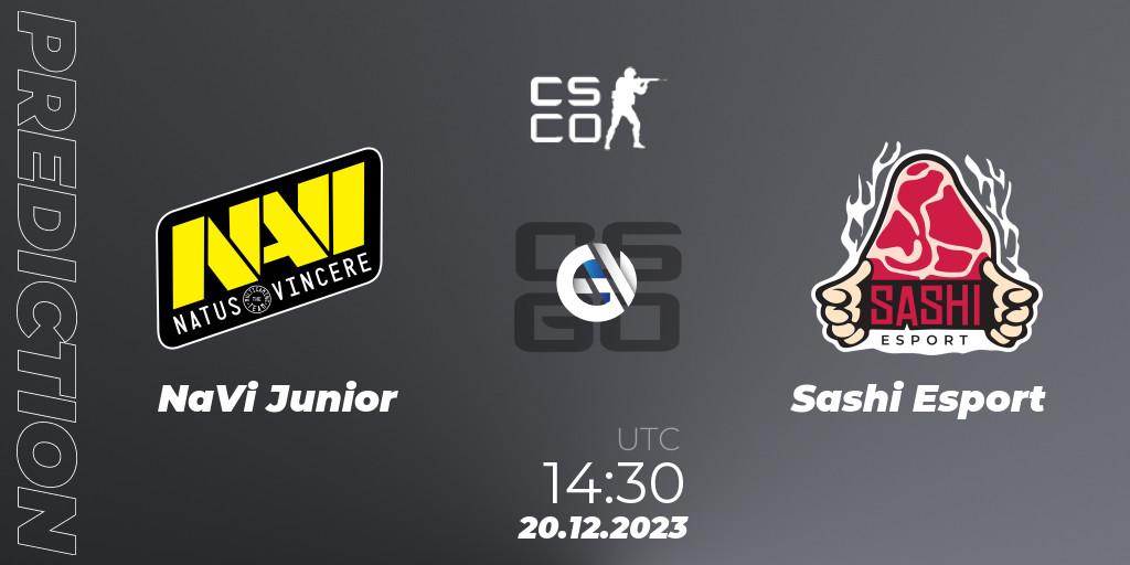 NaVi Junior - Sashi Esport: ennuste. 20.12.2023 at 14:00, Counter-Strike (CS2), European Pro League Season 13: Division 2