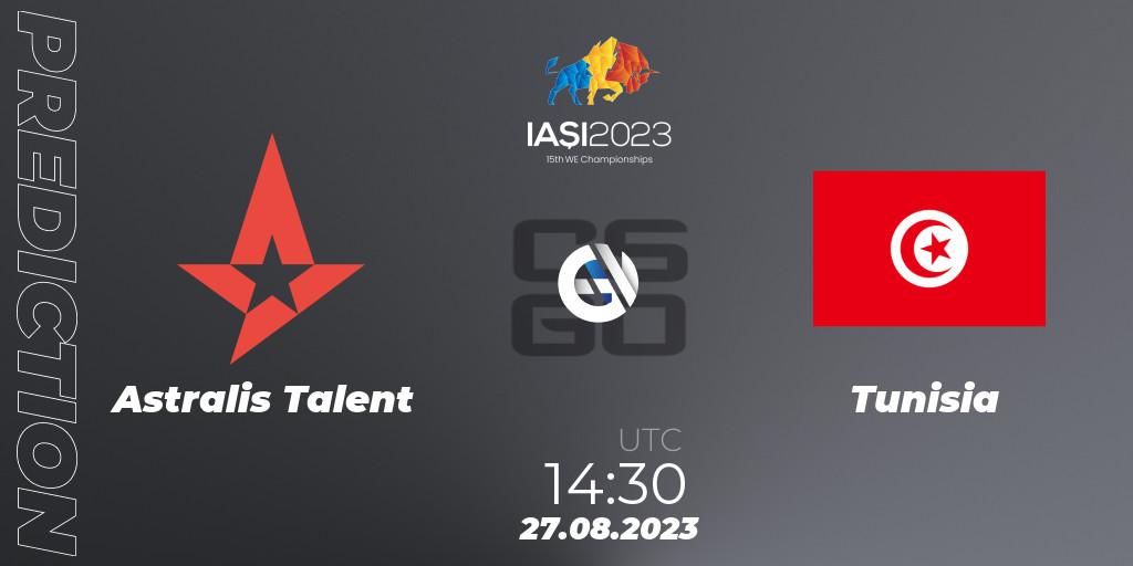 Astralis Talent - Tunisia: ennuste. 27.08.2023 at 20:50, Counter-Strike (CS2), IESF World Esports Championship 2023