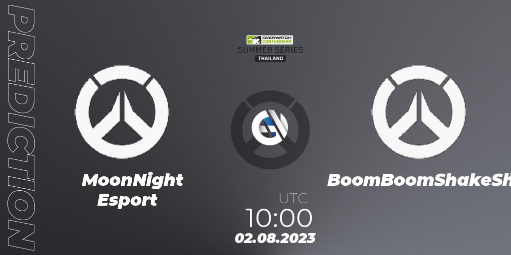 MoonNight Esport - BoomBoomShakeShake: ennuste. 02.08.2023 at 10:00, Overwatch, Overwatch Contenders 2023 Summer Series: Thailand