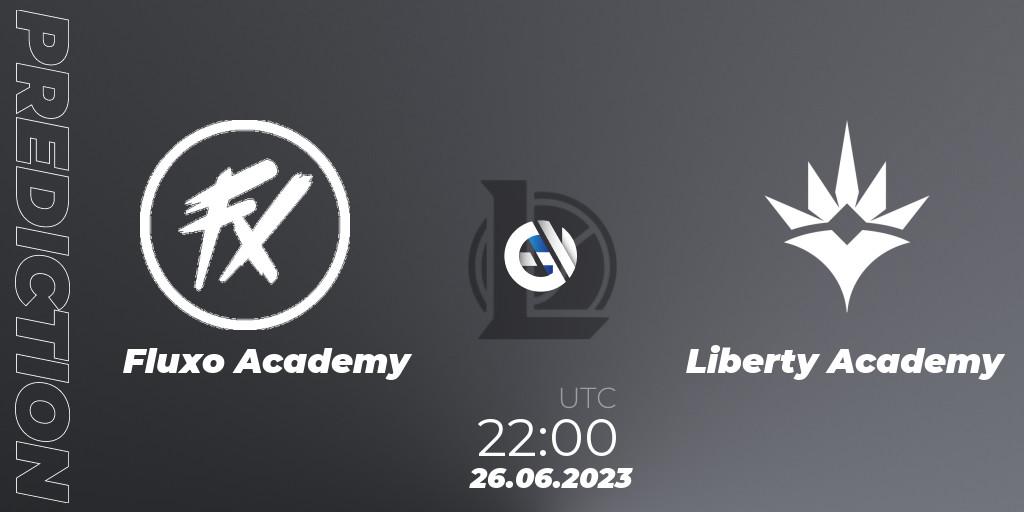 Fluxo Academy - Liberty Academy: ennuste. 26.06.2023 at 22:15, LoL, CBLOL Academy Split 2 2023 - Group Stage