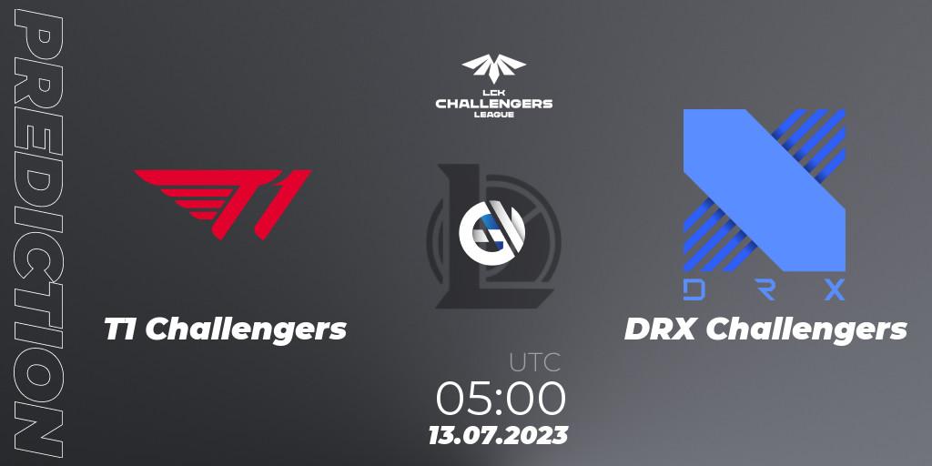 T1 Challengers - DRX Challengers: ennuste. 13.07.23, LoL, LCK Challengers League 2023 Summer - Group Stage