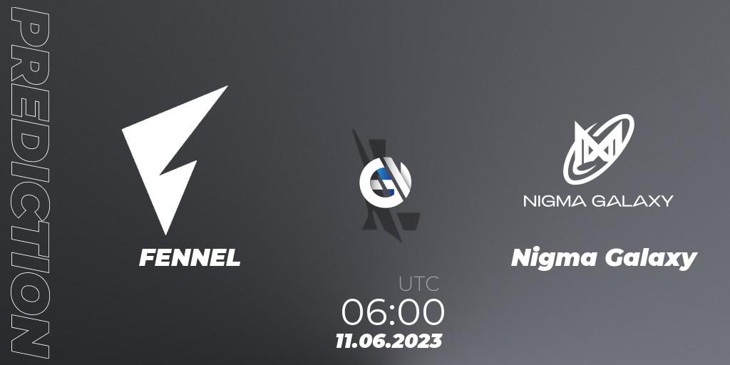 FENNEL - Nigma Galaxy: ennuste. 11.06.2023 at 06:00, Wild Rift, WRL Asia 2023 - Season 1 - Regular Season