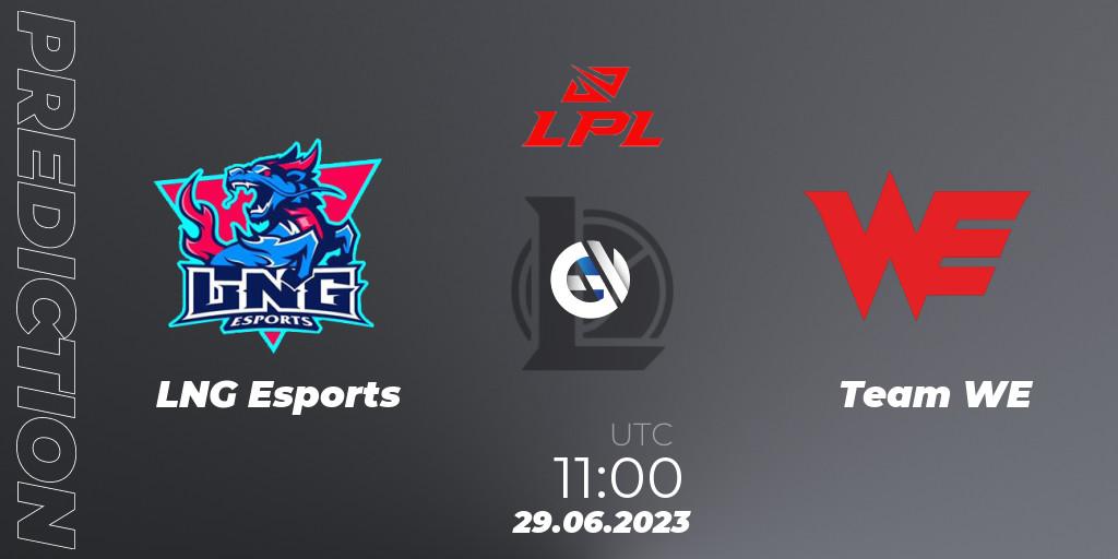 LNG Esports - Team WE: ennuste. 29.06.23, LoL, LPL Summer 2023 Regular Season