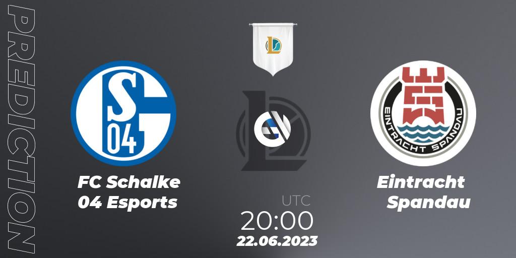 FC Schalke 04 Esports - Eintracht Spandau: ennuste. 22.06.23, LoL, Prime League Summer 2023 - Group Stage