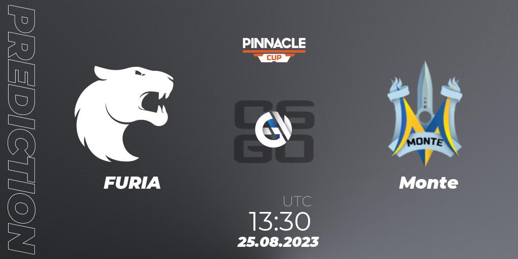 FURIA - Monte: ennuste. 25.08.2023 at 13:30, Counter-Strike (CS2), Pinnacle Cup V